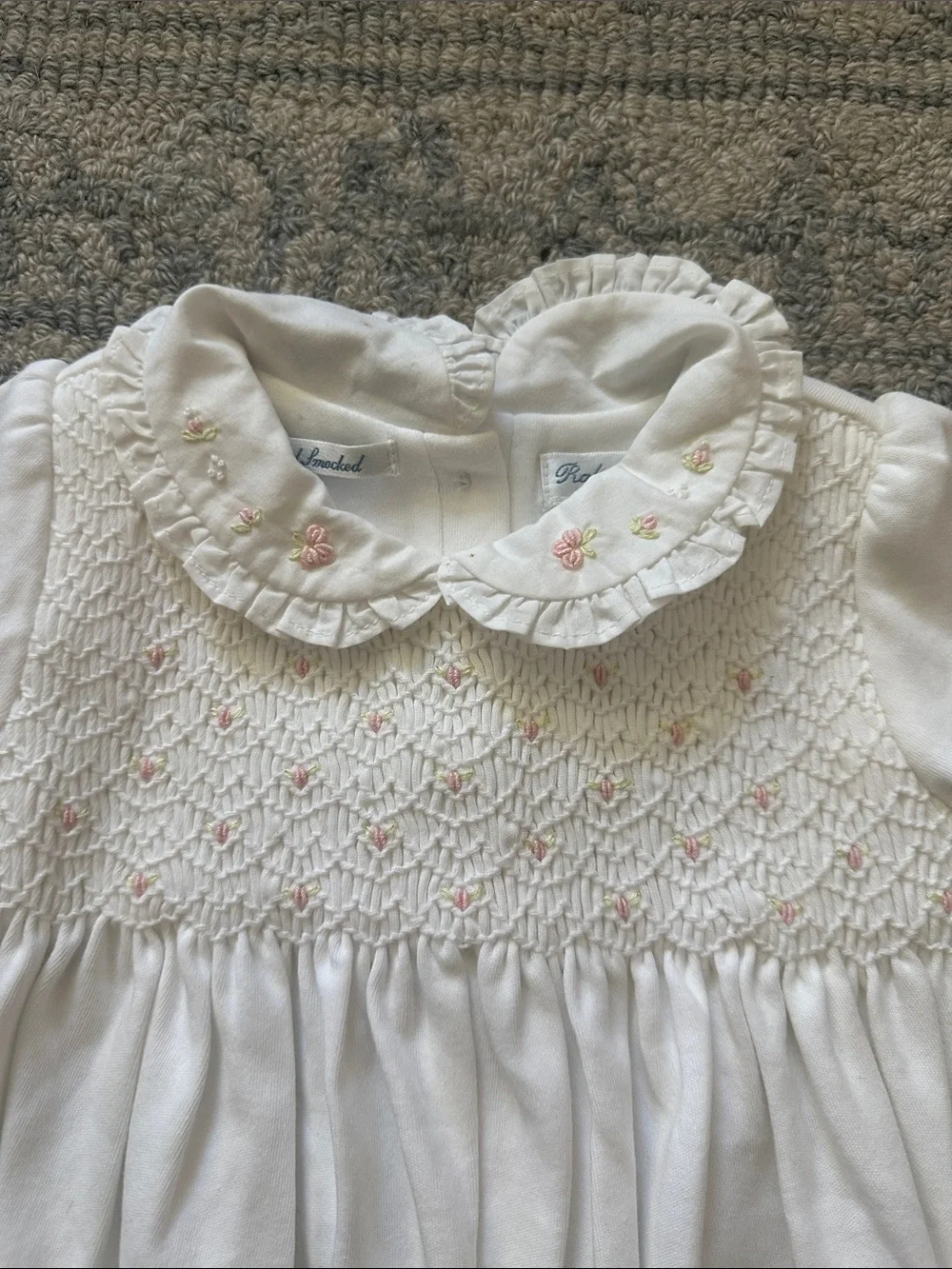 Ralph Lauren hand smocked romper size 9 mo